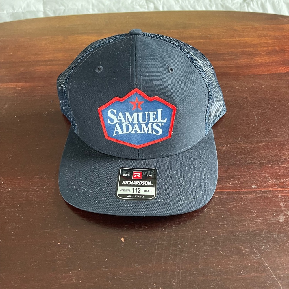 SAMUEL ADAMS snap back hat - NAVY